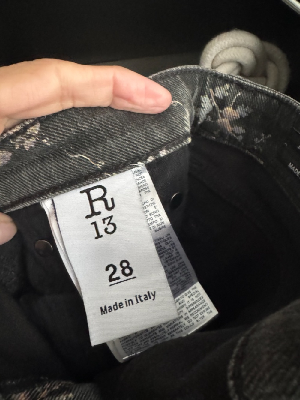R13 Floral Denim - Picture 6 of 9
